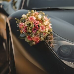 Simple Car Bonnet Bouquet